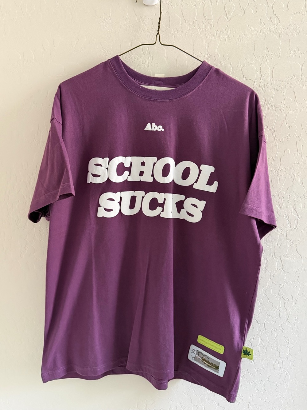 Advisory Board Crystals “School Sucks” T-Shirt Sz. S
